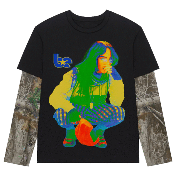 Hit Me Hard And Soft Tour Camo Layered Long Sleeve Tee - Image 3