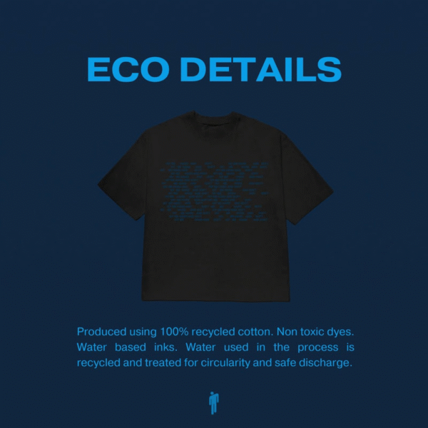 Hit Me Hard And Soft Repeat Black Tee - Image 3