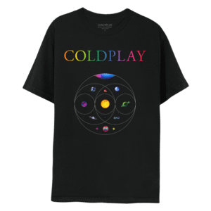 MUSIC OF THE SPHERES WORLD TOUR 2025 TEE - BLACK